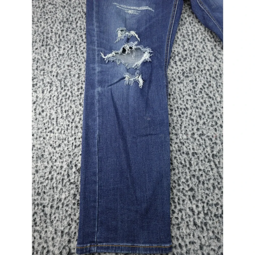 Levi's 541 Athletic Taper Jeans Mens W34 L30 Blue Good Distressed Denim